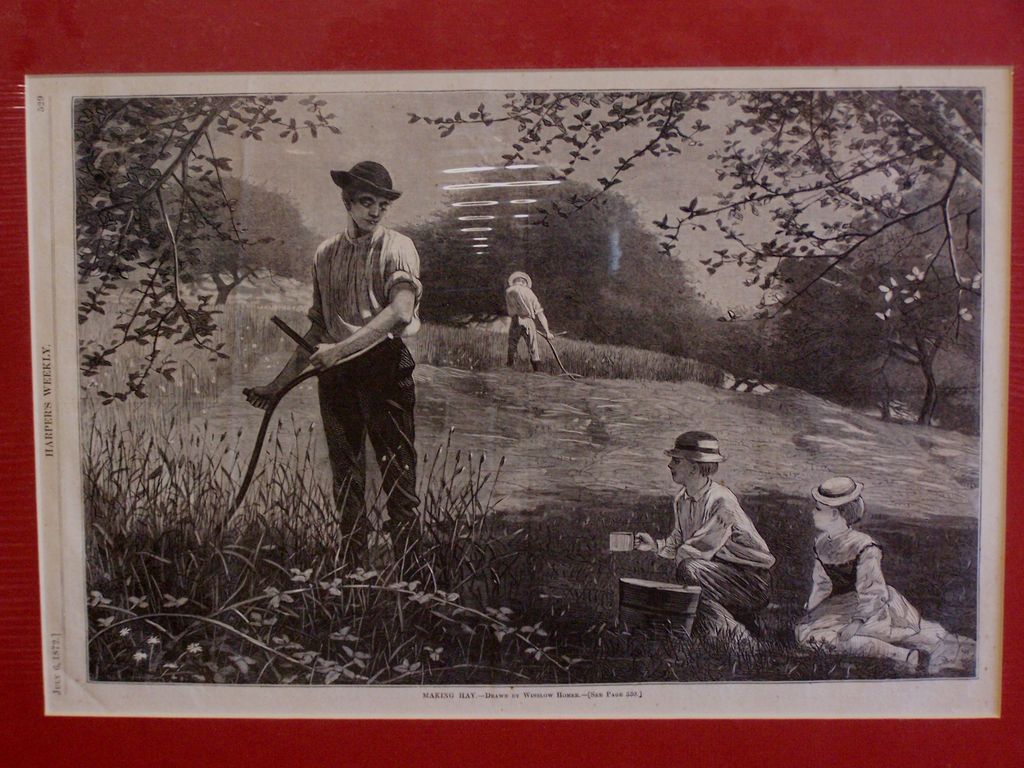 Antique Original Winslow Homer "MAKING HAY" Harper's Weekly July 6,1872 Antique Original Winslow Homer "MAKING HAY" Harper's Weekly July 6,1872