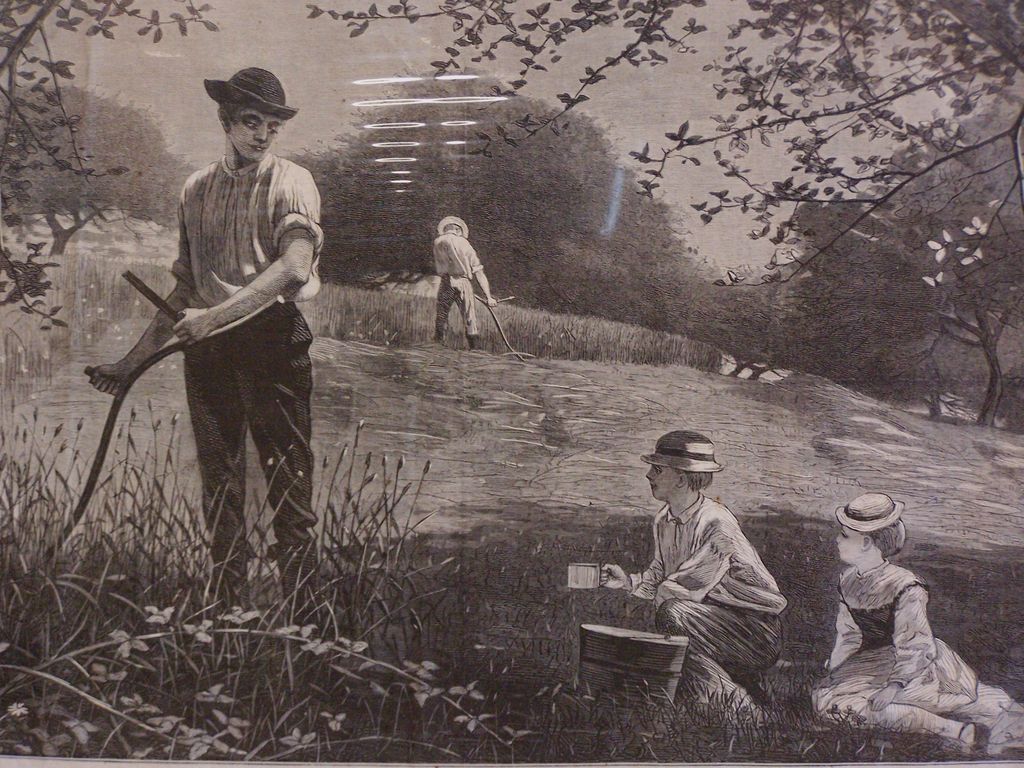 Antique Original Winslow Homer "MAKING HAY" Harper's Weekly July 6,1872 Antique Original Winslow Homer "MAKING HAY" Harper's Weekly July 6,1872