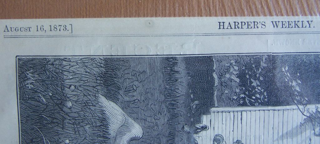 Winslow Homer 1873 Antique Wood Engraving "THE NOONING" Harper's Weekly 1873 Winslow Homer 1873 Antique Wood Engraving "THE NOONING" Harper's Weekly 1873