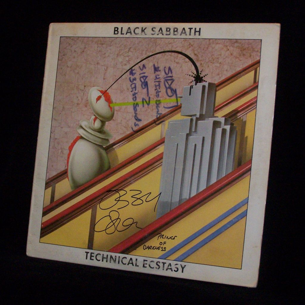 Ozzy Osbourne Signed Prince of Darkness Black Sabbath Album Ozzy Osbourne Signed Prince of Darkness Black Sabbath Album