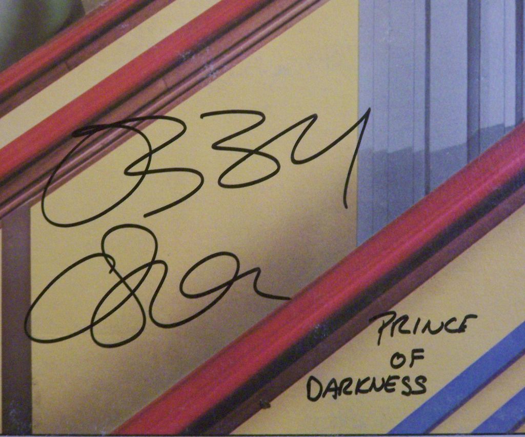 Ozzy Osbourne Signed Prince of Darkness Black Sabbath Album Ozzy Osbourne Signed Prince of Darkness Black Sabbath Album