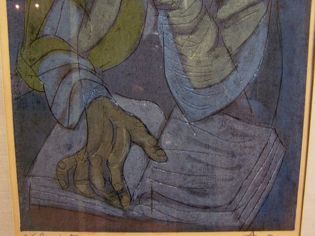 Vintage Color Limited Edition Irving Amen "THE PROPHET" Framed 18 X 11 Pencil Signed and Numbered 10/50 Vintage Color Limited Edition Irving Amen "THE PROPHET" Framed 18 X 11 Pencil Signed and Numbered 10/50