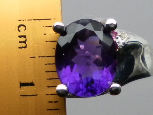 NATURAL amethyst and ruby silver ring,ANY SIZE FROM 3 TO 13. NATURAL amethyst and ruby silver ring,ANY SIZE FROM 3 TO 13.