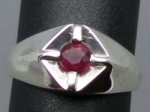 Natural Ruby Men's Silver Ring, ANY SIZE FROM 4 TO 15 Natural Ruby Men's Silver Ring, ANY SIZE FROM 4 TO 15