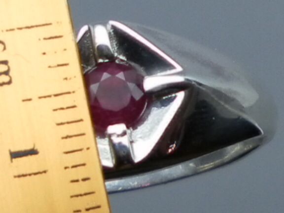 Natural Ruby Men's Silver Ring, ANY SIZE FROM 4 TO 15 Natural Ruby Men's Silver Ring, ANY SIZE FROM 4 TO 15