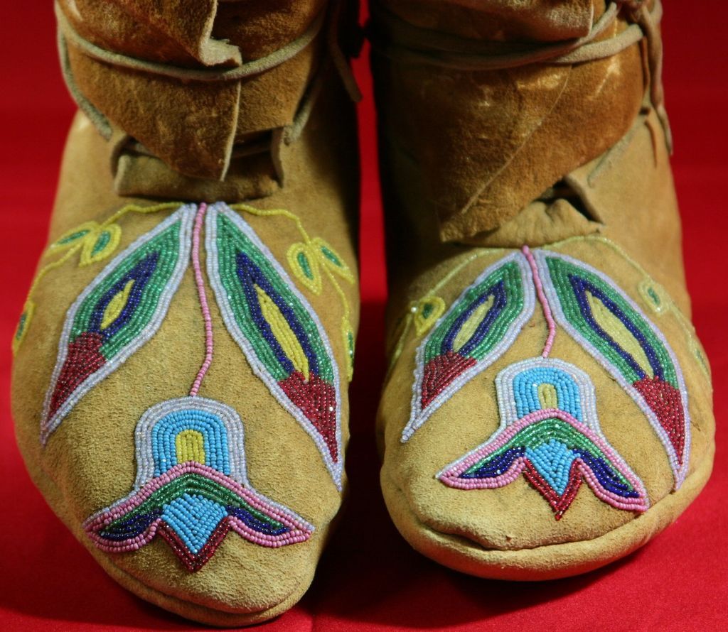 Native American Plateau Beaded Moccasins From Atozantiques On Ruby Lane