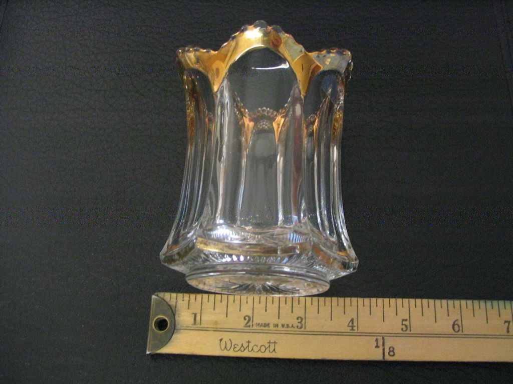 Heisey Peerless Spooner with gold trim Heisey Peerless Spooner with gold trim