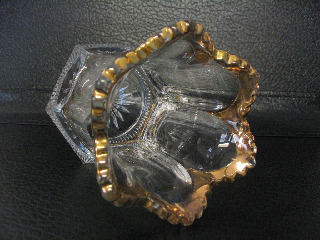 Heisey Peerless Spooner with gold trim Heisey Peerless Spooner with gold trim