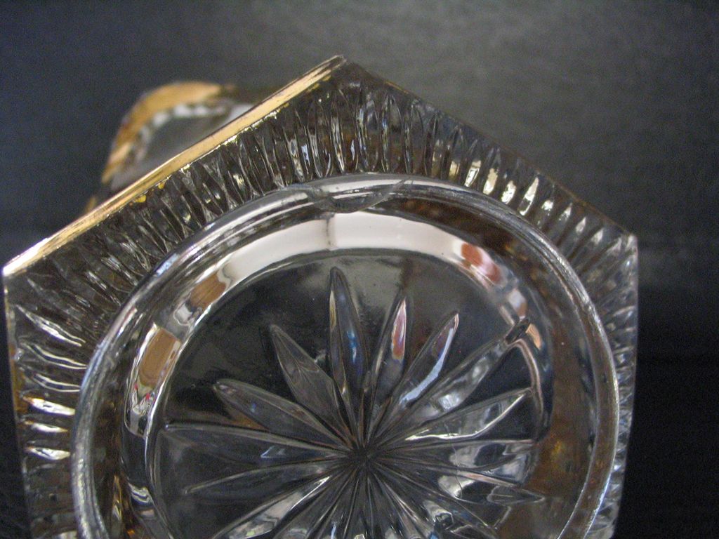 Heisey Peerless Spooner with gold trim Heisey Peerless Spooner with gold trim