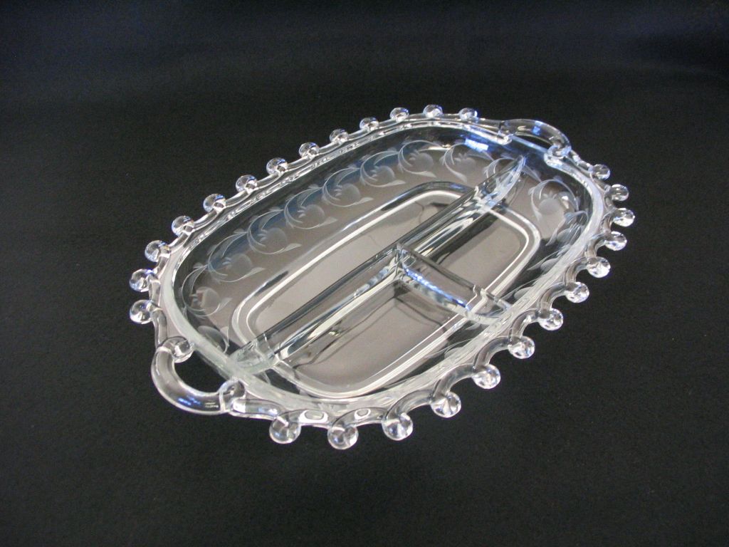 Heisey Lariat Relish Tray Heisey Lariat Relish Tray