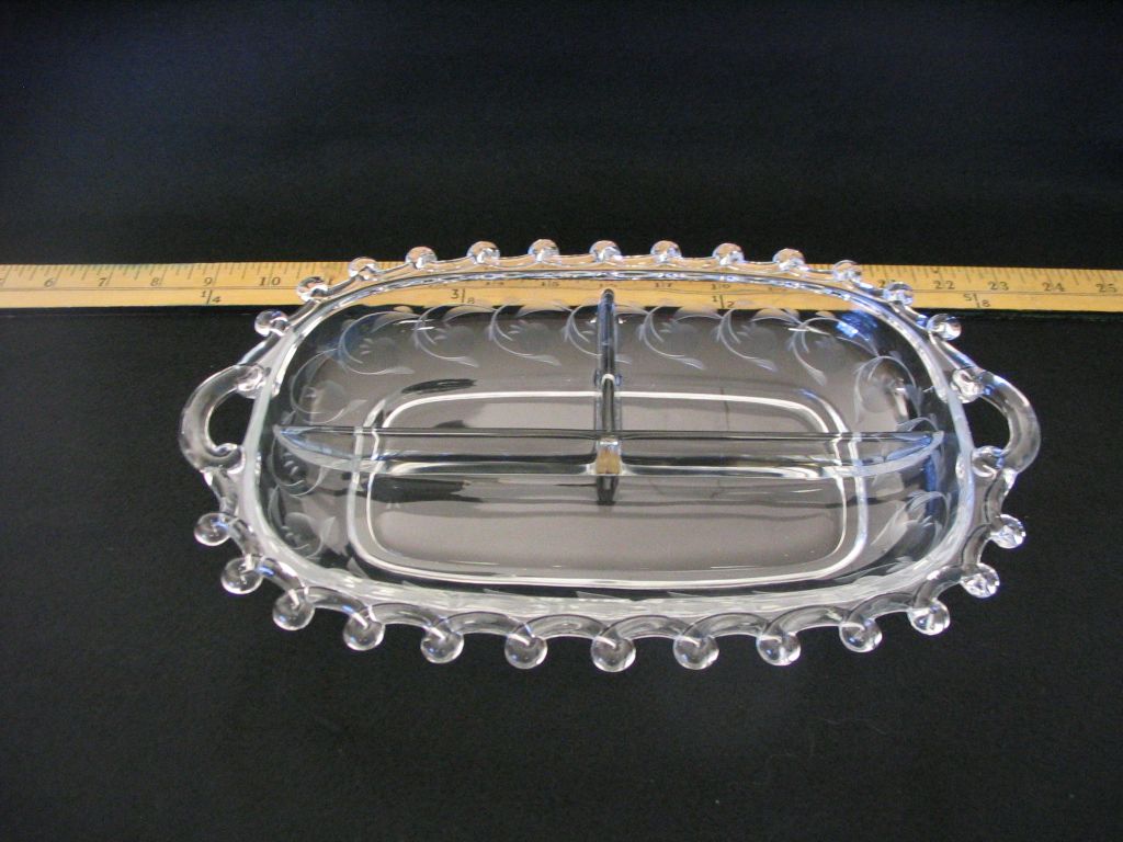 Heisey Lariat Relish Tray Heisey Lariat Relish Tray