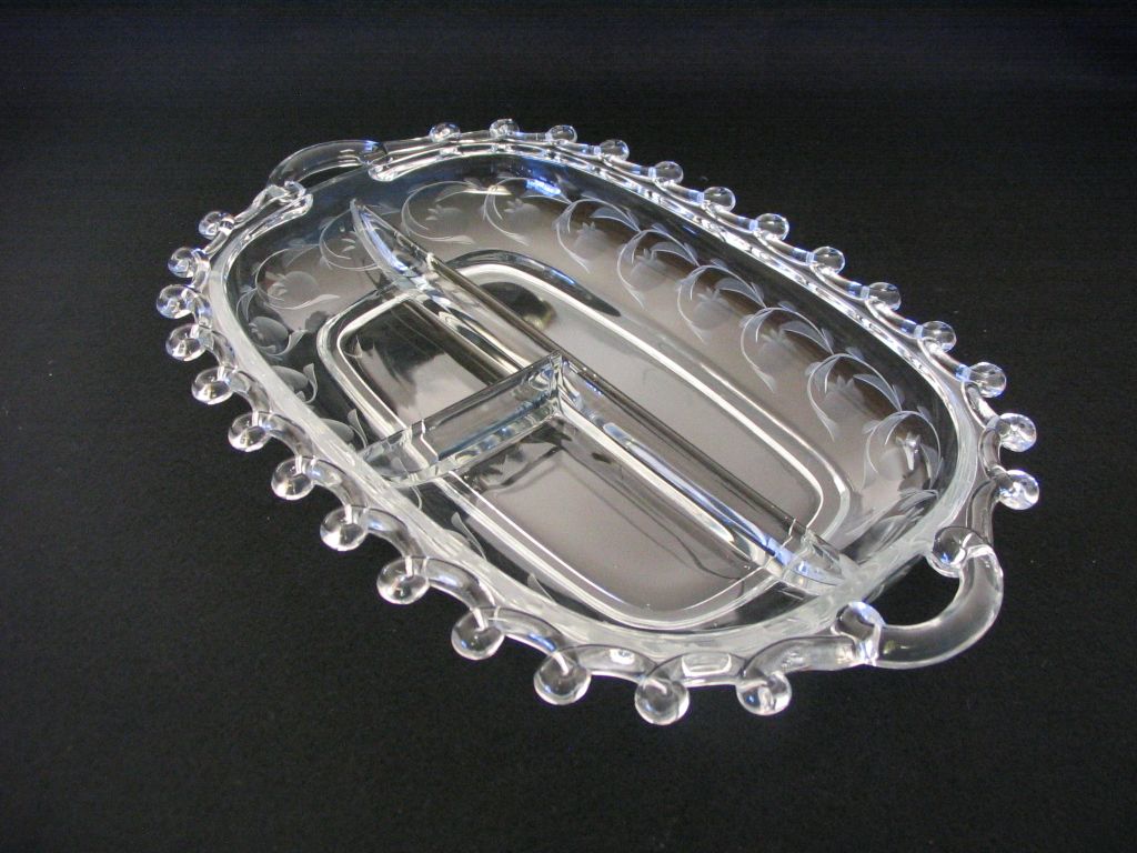 Heisey Lariat Relish Tray Heisey Lariat Relish Tray