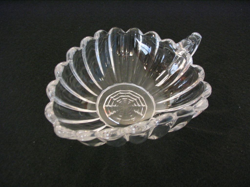 Heisey Crystolite Handled Tricorn Jelly Heisey Crystolite Handled Tricorn Jelly