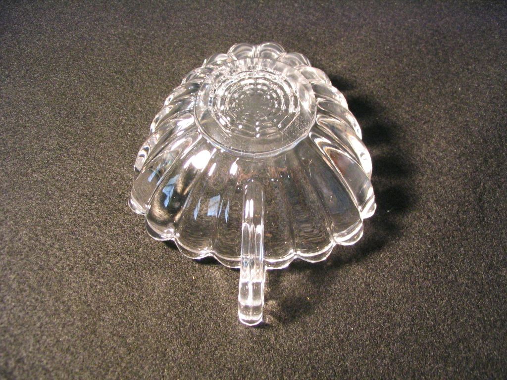 Heisey Crystolite Handled Tricorn Jelly Heisey Crystolite Handled Tricorn Jelly