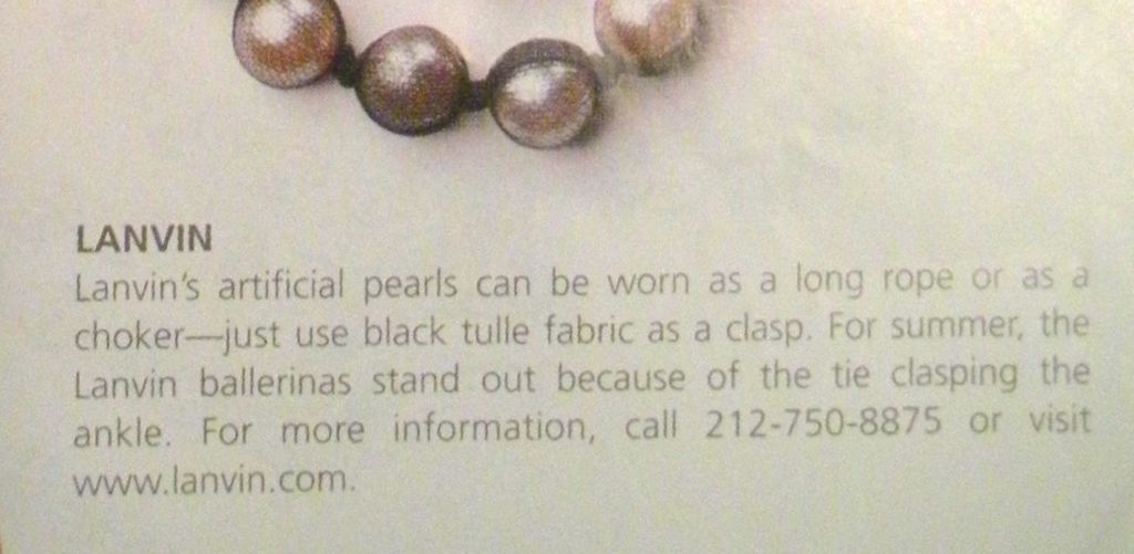 Lanvin Tulle Covered Simulated Pearl Necklace Two Strands Gorgeous Lanvin Tulle Covered Simulated Pearl Necklace Two Strands Gorgeous