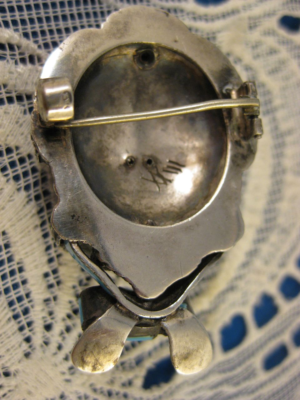 Victorian Sterling ~ Enamel Dog Brooch ~ French Silver Antique Pin ~ A Charmer! Victorian Sterling ~ Enamel Dog Brooch ~ French Silver Antique Pin ~ A Charmer!