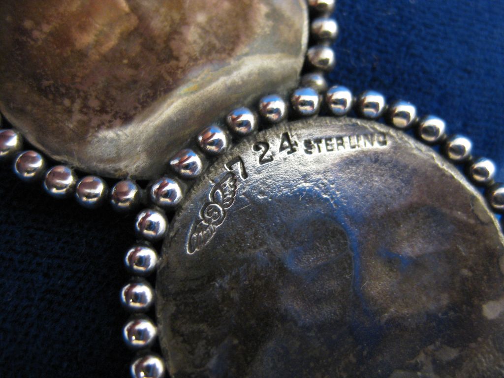 Shiebler Sterling ~ Double Medallion ~ Silver Pin Shiebler Sterling ~ Double Medallion ~ Silver Pin