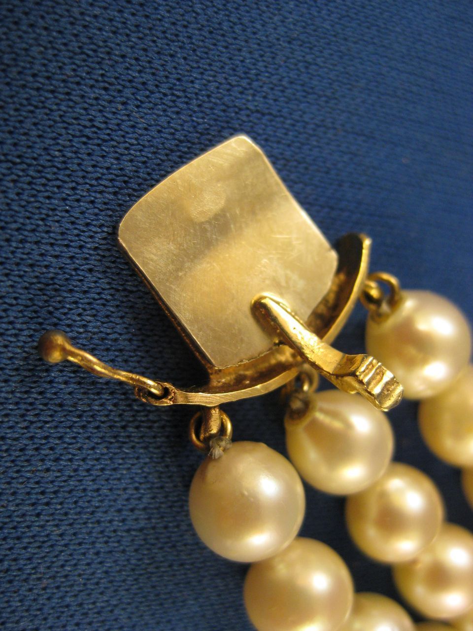 14K Gold ~ Pearl & Amethyst Bracelet ~ Multi Strand Pearls 14K Gold ~ Pearl & Amethyst Bracelet ~ Multi Strand Pearls