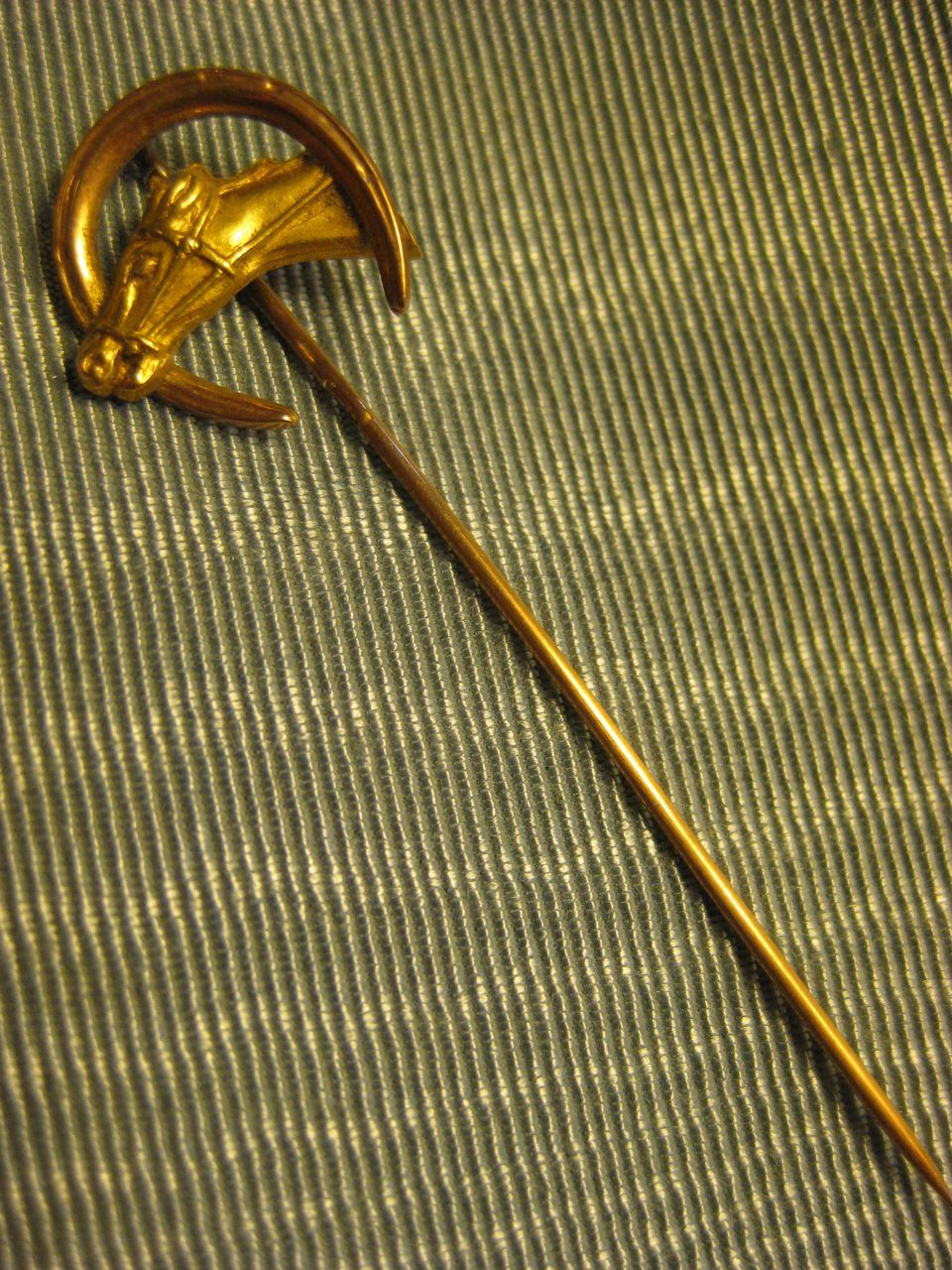 10K Gold ~ Equestrian Horse Stick Pin ~ Lucky Horseshoe Victorian StickPin 10K Gold ~ Equestrian Horse Stick Pin ~ Lucky Horseshoe Victorian StickPin