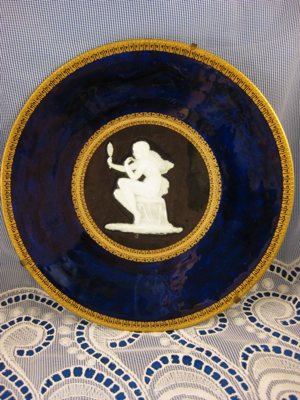 Tiffany & Co. ~ English Pate Sur Pate Plate ~ Handpainted by "HS" Henry Sanders Tiffany & Co. ~ English Pate Sur Pate Plate ~ Handpainted by "HS" Henry Sanders