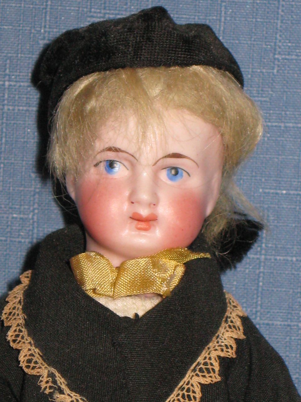Antique German Bisque Belton Style Doll in Original Clothing 8 Inches Antique German Bisque Belton Style Doll in Original Clothing 8 Inches
