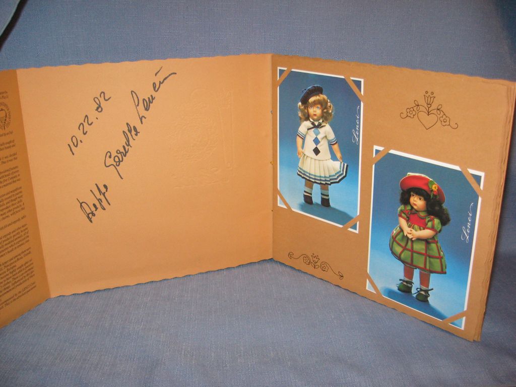 1982 Lenci Doll Catalog Mint with Mailing Envelope 1982 Lenci Doll Catalog Mint with Mailing Envelope