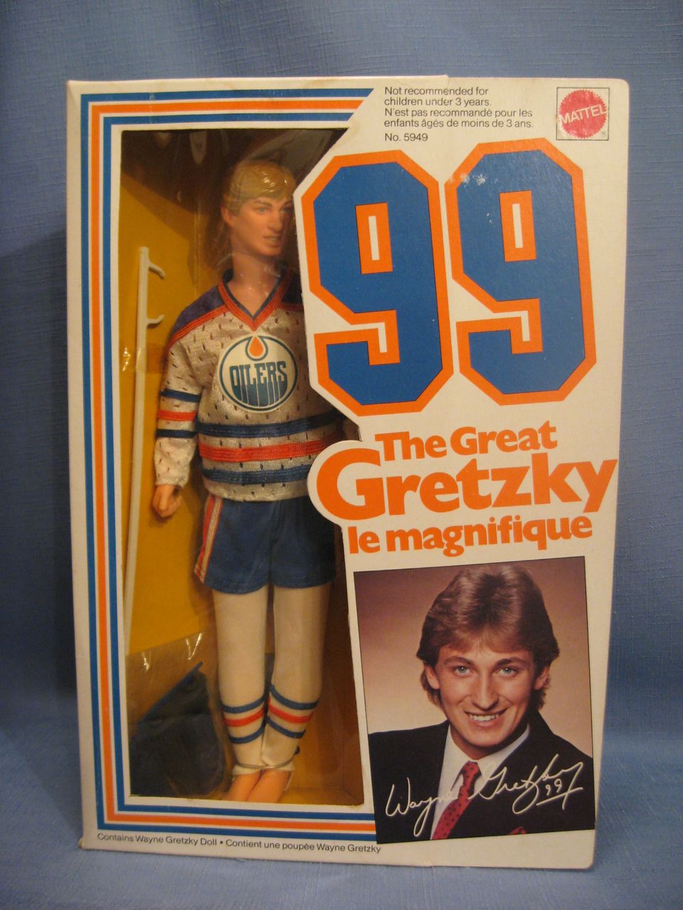 Mint in Box Wayne Gretzky Doll Mattel The Great Gretzky 99 Mint in Box Wayne Gretzky Doll Mattel The Great Gretzky 99