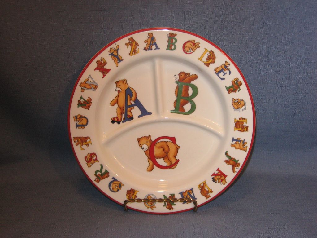 Tiffany and Company Alphabet Bears ABC Children's Plate Tiffany and Company Alphabet Bears ABC Children's Plate