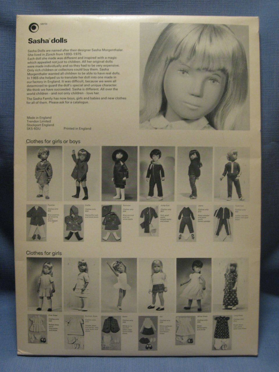 Vintage Sasha Doll Outfit Mint in Package Vintage Sasha Doll Outfit Mint in Package