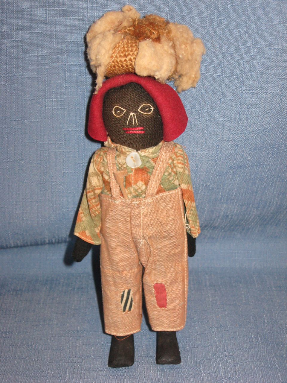 Pair of Black Folk Art Dolls All Original Pair of Black Folk Art Dolls All Original