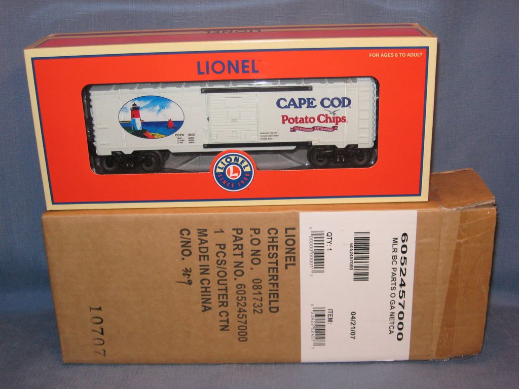 Rare Variation 2007 NETCA Cape Cod Potato Chip Lionel Boxcar Rare Variation 2007 NETCA Cape Cod Potato Chip Lionel Boxcar