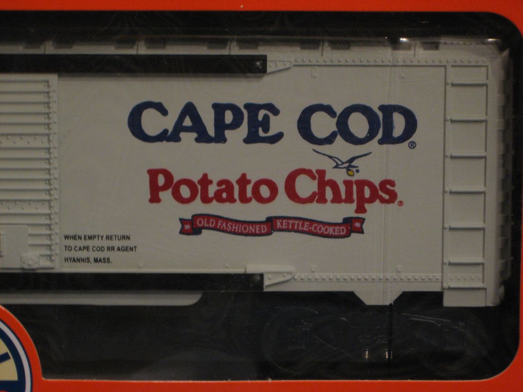 Rare Variation 2007 NETCA Cape Cod Potato Chip Lionel Boxcar Rare Variation 2007 NETCA Cape Cod Potato Chip Lionel Boxcar