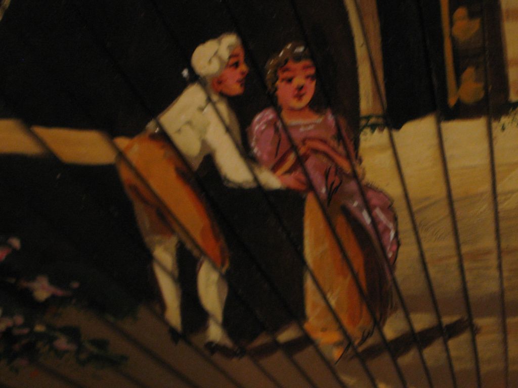 Vintage Fan Hand Painted Excellent Condition Vintage Fan Hand Painted Excellent Condition
