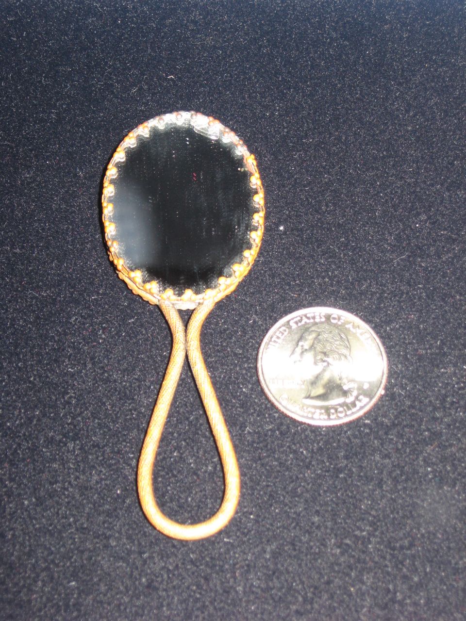 French Fashion Doll Porcelain Hand Mirror French Fashion Doll Porcelain Hand Mirror
