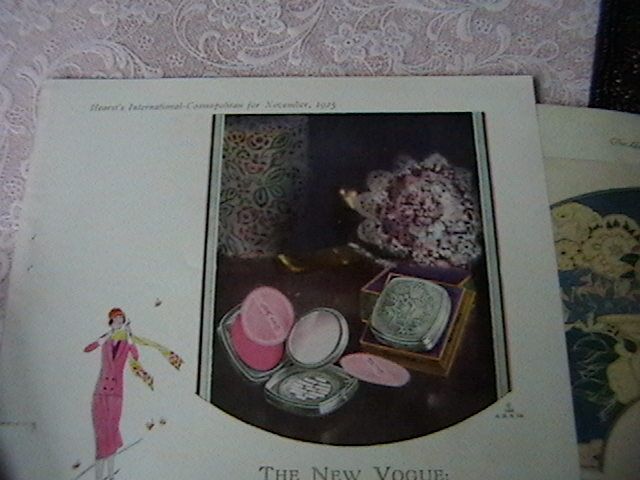 Vintage Original Perfume Advertisements, 1923 and 1925 Vintage Original Perfume Advertisements, 1923 and 1925