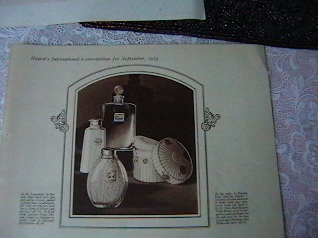 Vintage Original Perfume Advertisements, 1923 and 1925 Vintage Original Perfume Advertisements, 1923 and 1925