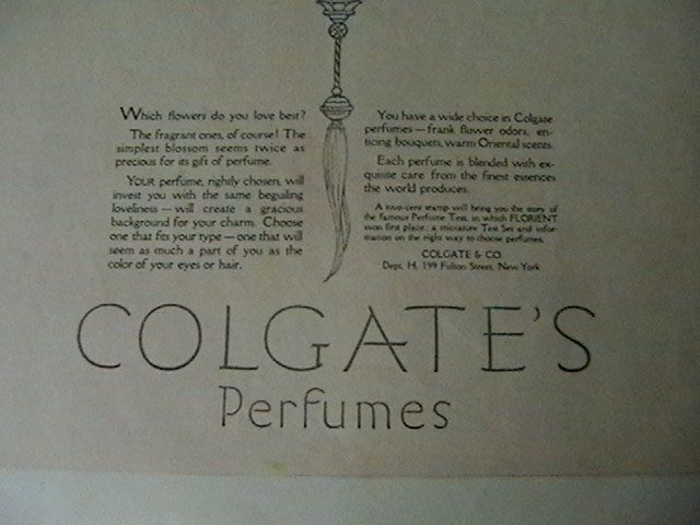 Vintage Original Perfume Advertisements, 1923 and 1925 Vintage Original Perfume Advertisements, 1923 and 1925