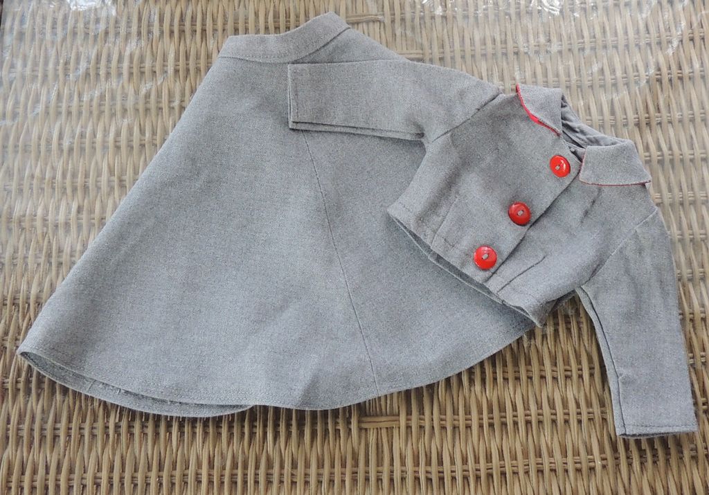Heather Gray Walking Suit for Composition or Hard Plastic Doll Heather Gray Walking Suit for Composition or Hard Plastic Doll