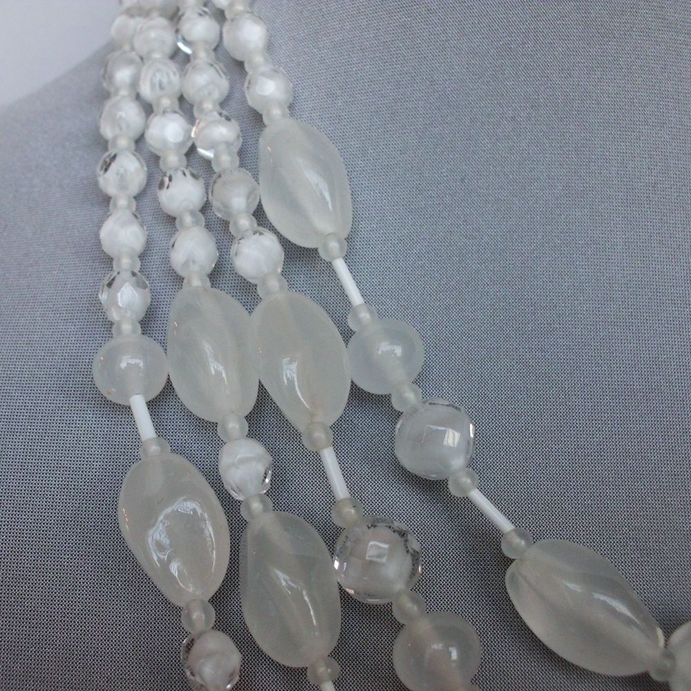 Collector's necklace with fire polished glass beads. High end costume jewelry Collector's necklace with fire polished glass beads. High end costume jewelry