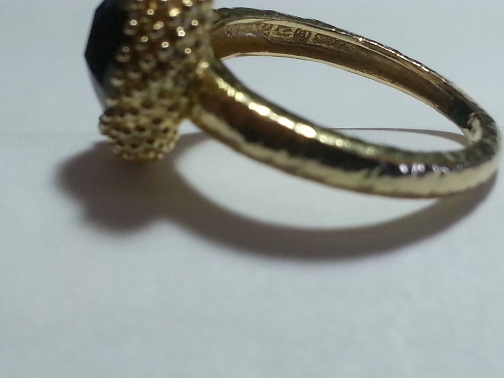 14k Yellow Gold Round Smoky Quartz Ring 14k Yellow Gold Round Smoky Quartz Ring