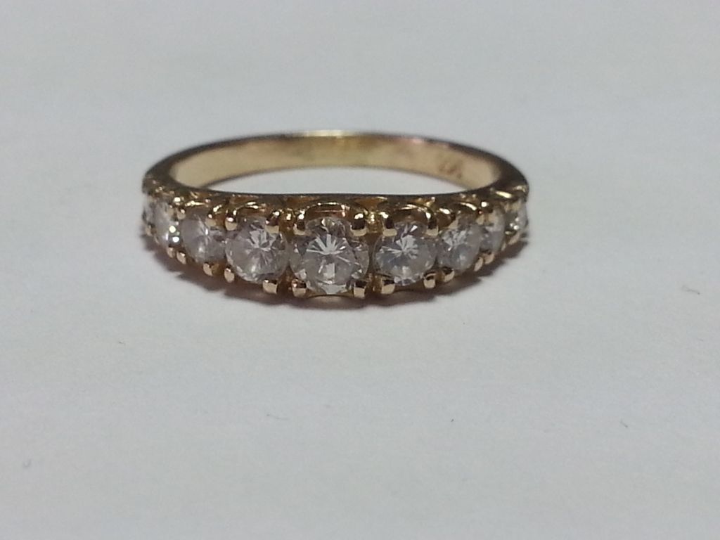 14k Yellow Gold 9 Diamond Anniversary Ring 14k Yellow Gold 9 Diamond Anniversary Ring