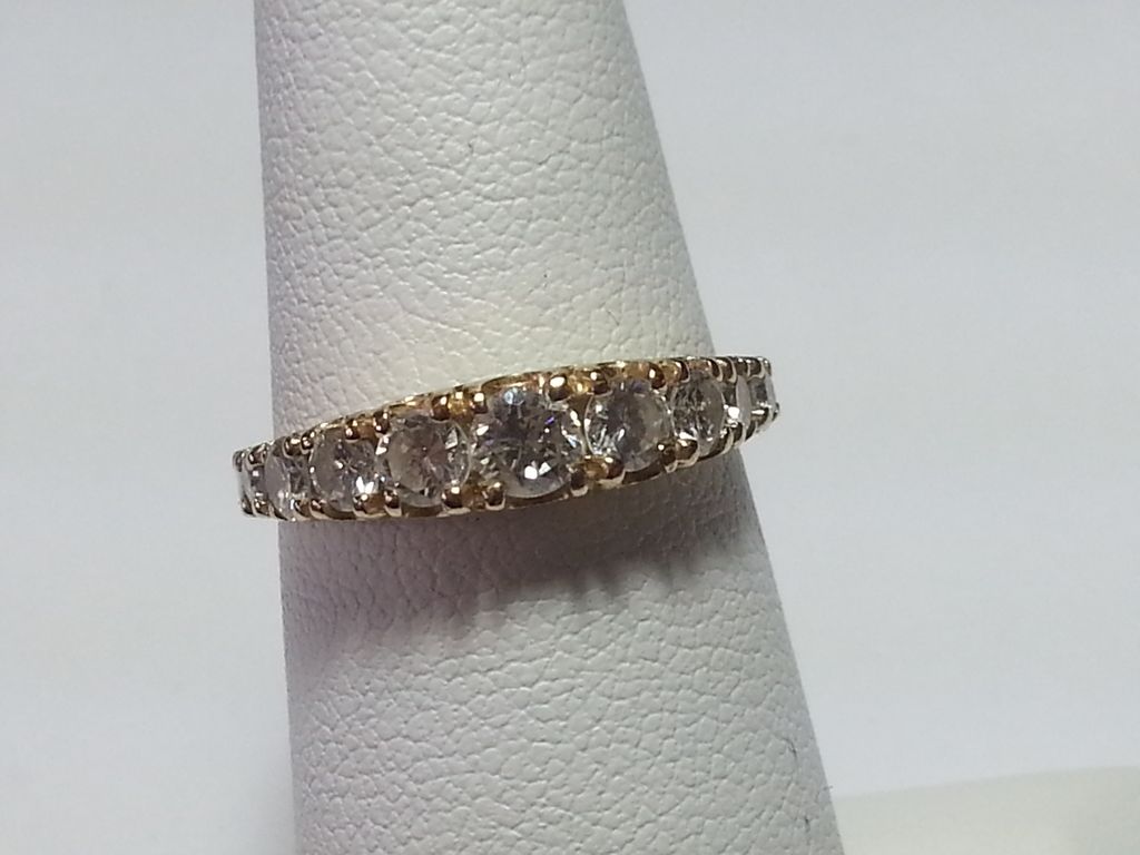 14k Yellow Gold 9 Diamond Anniversary Ring 14k Yellow Gold 9 Diamond Anniversary Ring
