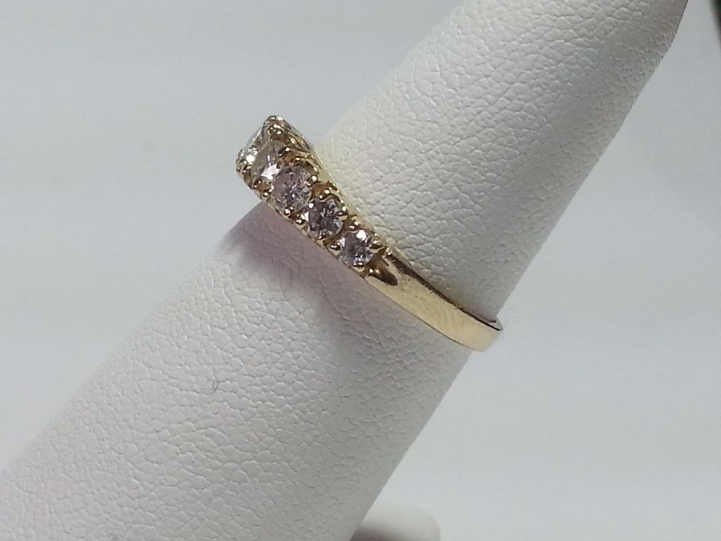 14k Yellow Gold 9 Diamond Anniversary Ring 14k Yellow Gold 9 Diamond Anniversary Ring