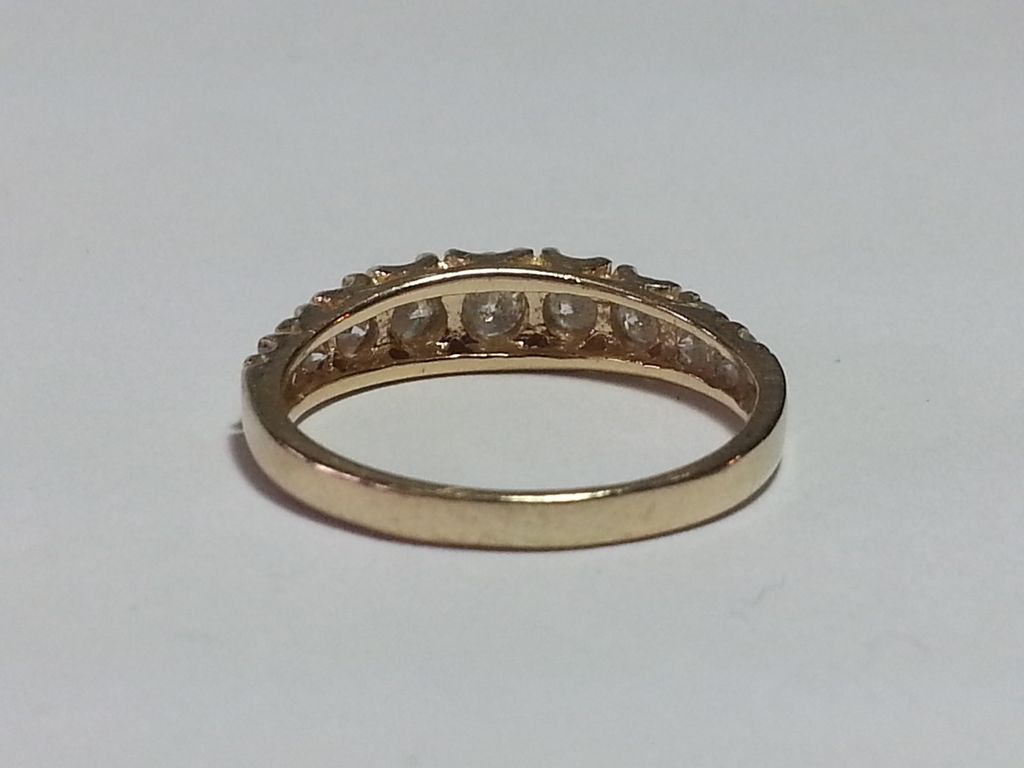 14k Yellow Gold 9 Diamond Anniversary Ring 14k Yellow Gold 9 Diamond Anniversary Ring