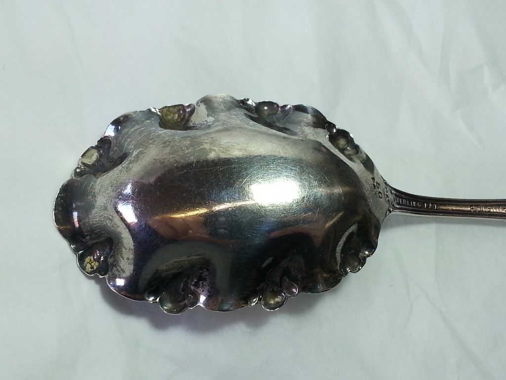 Frontenac Sterling Silver Art Nouveau Preserve Spoon Frontenac Sterling Silver Art Nouveau Preserve Spoon