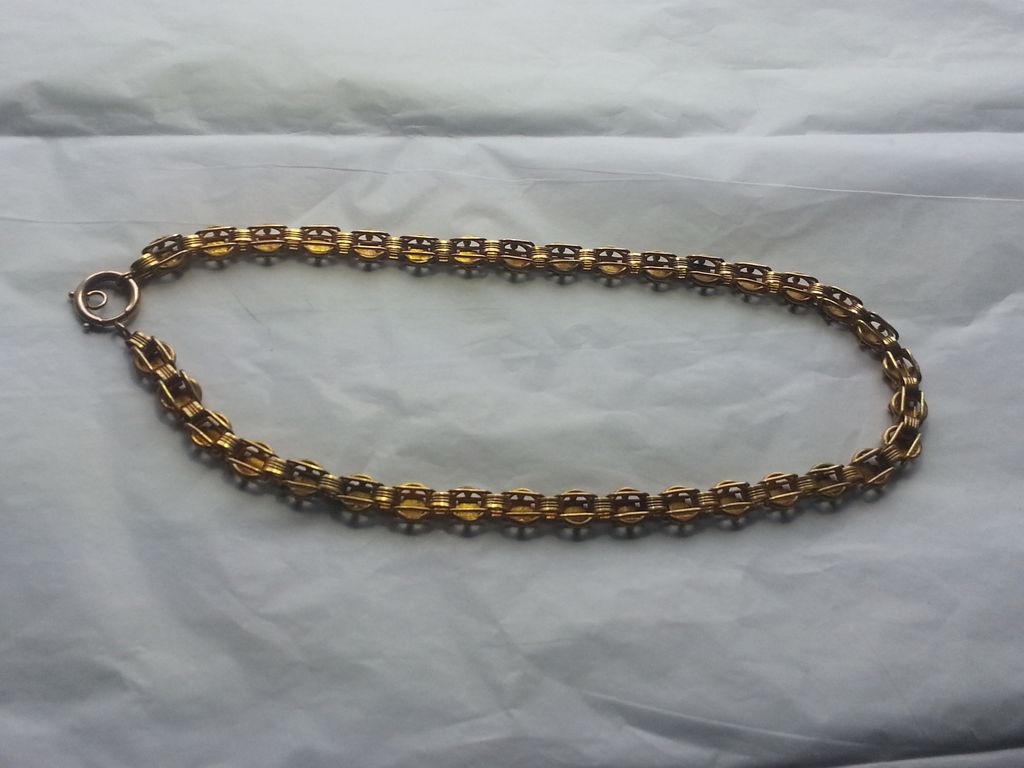 RARE Victorian 14K BOOK Chain 18+ Inches RARE Victorian 14K BOOK Chain 18+ Inches