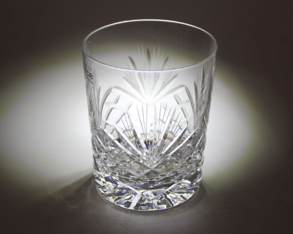 24% Lead Cut Crystal Whisky Tumbler Glass 24% Lead Cut Crystal Whisky Tumbler Glass