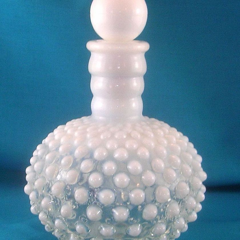 Fenton - French Opalescent Hobnail - Barber's Cologne Bottle Fenton - French Opalescent Hobnail - Barber's Cologne Bottle