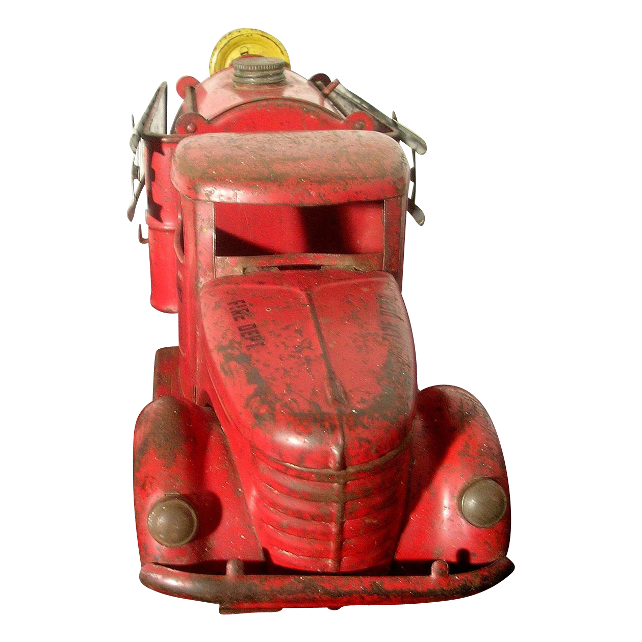 Structo Fire Truck - 22 Inch Steel Water Pumper - Vintage 1947 Structo Fire Truck - 22 Inch Steel Water Pumper - Vintage 1947