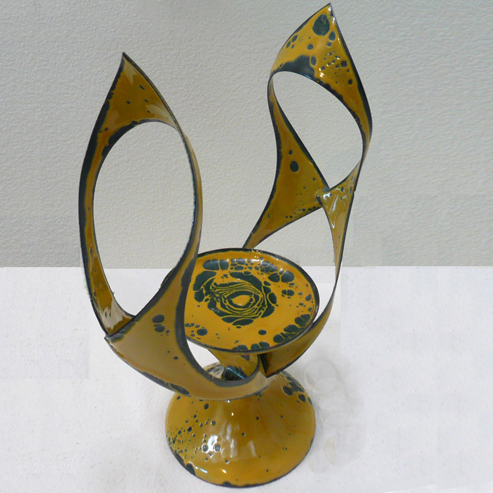 Vintage Modern Pedestal Candle Holder by Hanova of Pasadena Vintage Modern Pedestal Candle Holder by Hanova of Pasadena